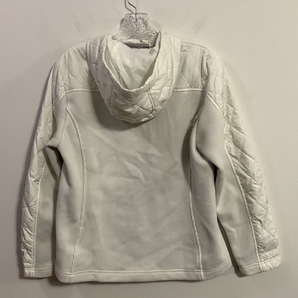 Free Country White part quilted hooded jacket, Size Medium, see measurements - Picture 7 of 7
